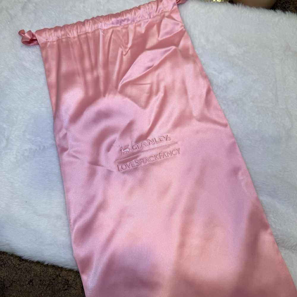 LoveShackFancy X Stanley Satin Drawstring Bag